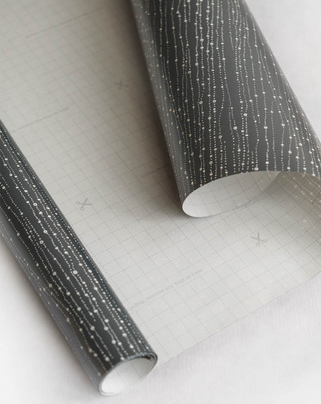 Wrapping Paper with Guides "Grey" 2m