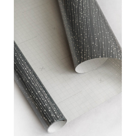 Wrapping Paper with Guides "Grey" 2m