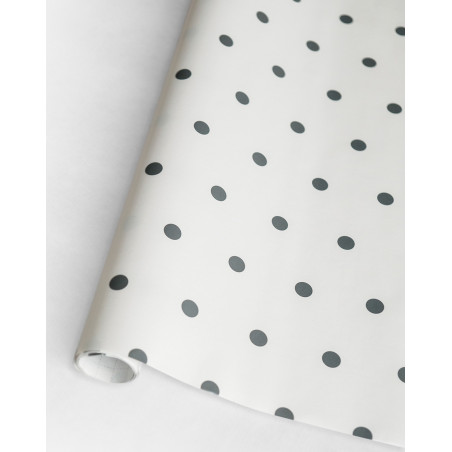 Wrapping Paper with Guides "Grey Dots" 2m