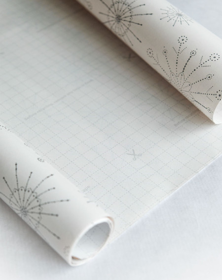 Wrapping Paper with Guides "Silver" 2m