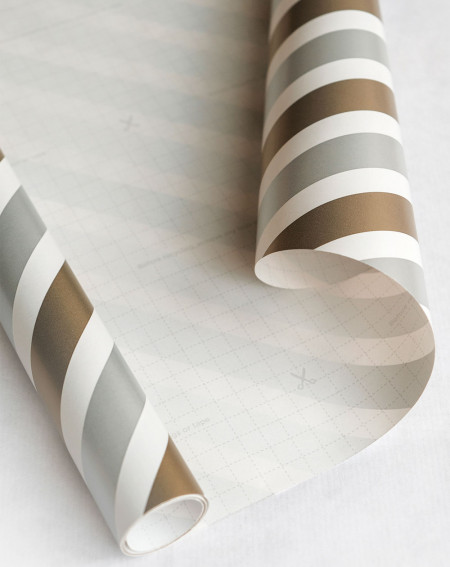 Wrapping Paper with Guides "Stripes" 2m