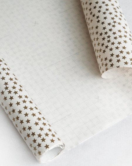 Wrapping Paper with Guides Little Stars 2m