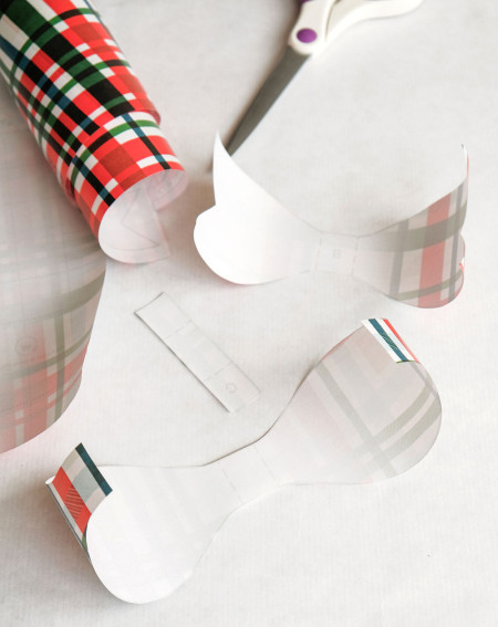 Wrapping Paper with bow guides Stripes 2m