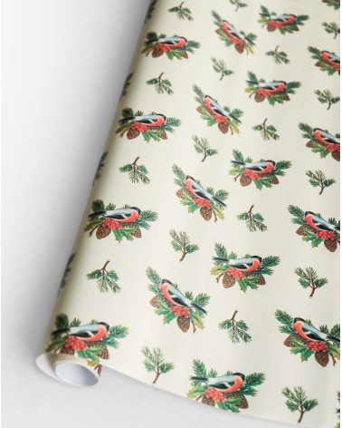 Wrapping Paper "Birds on Branch" 2m