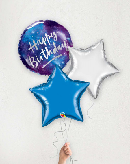 Balloon Bouquet Cosmic Birthday with helium in a box