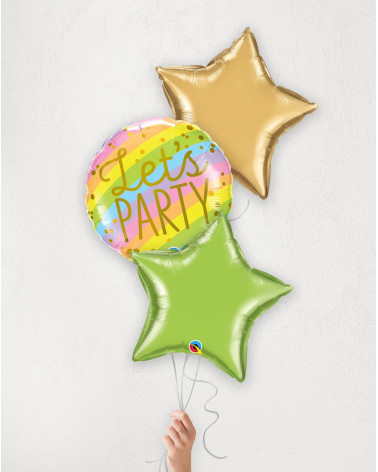 Balloon Bouquet Sunny Party with helium in a box