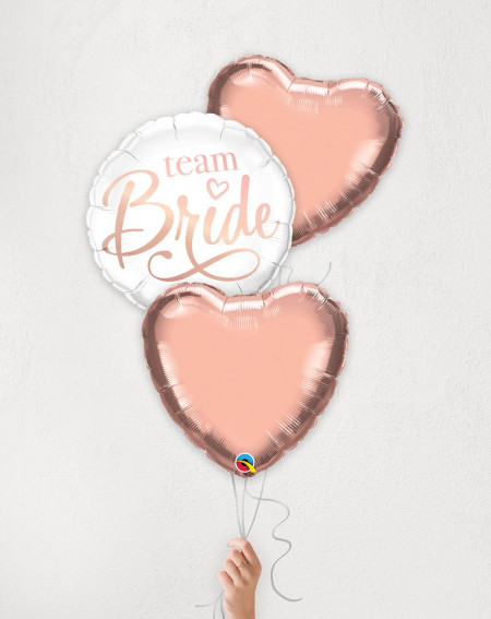 Balloon Bouquet Team Bride with helium in box