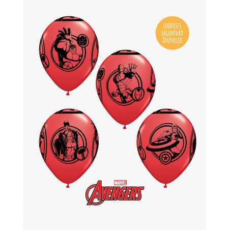 Õhupallid pakis 6tk Avengers