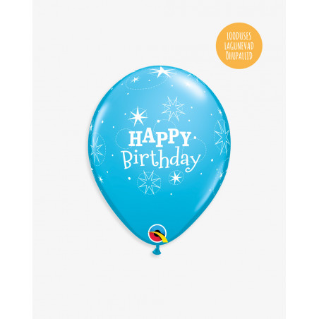 Õhupallid pakis 6tk Happy Birthday