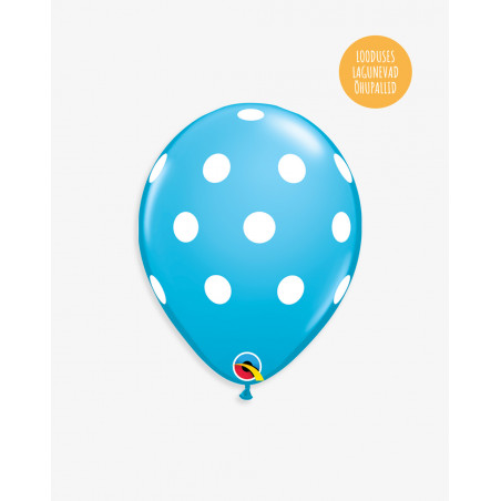 Latex Balloon Blue Dots - Agapics