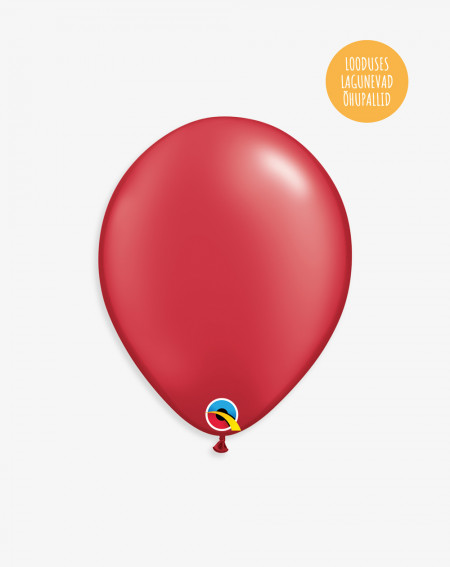 Latex Balloon Ruby Red - Courier delivery - Agapics