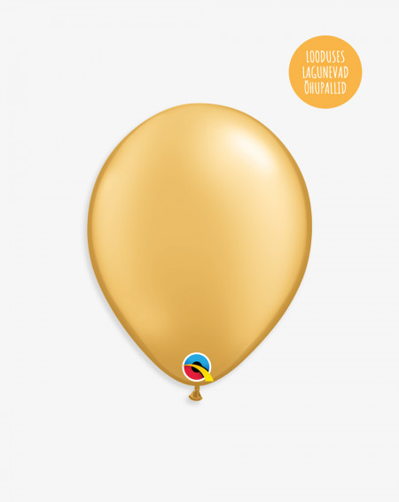 Latex Balloon Gold - Agapics