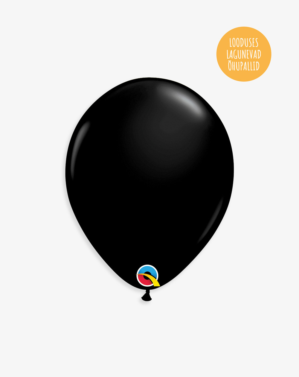 Latex Balloon Black - Agapics