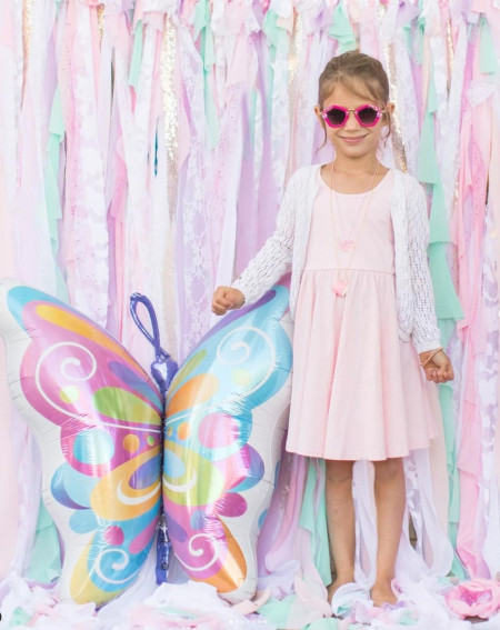 Big Balloon Pastel Butterfly 102cm - Agapics