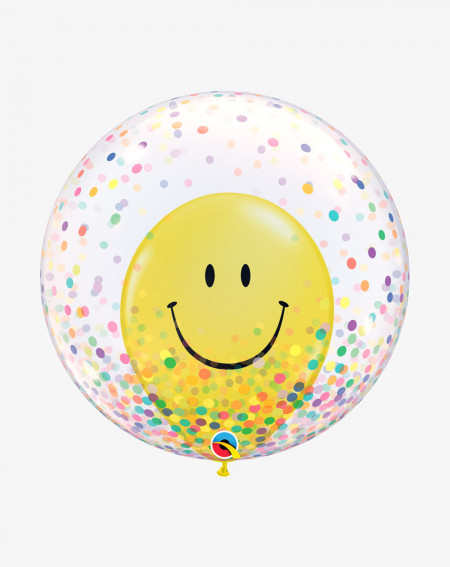 Balloons Smile Face with helium in a box