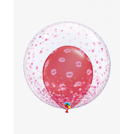 Balloons Pink Kisses and dots - Agapics