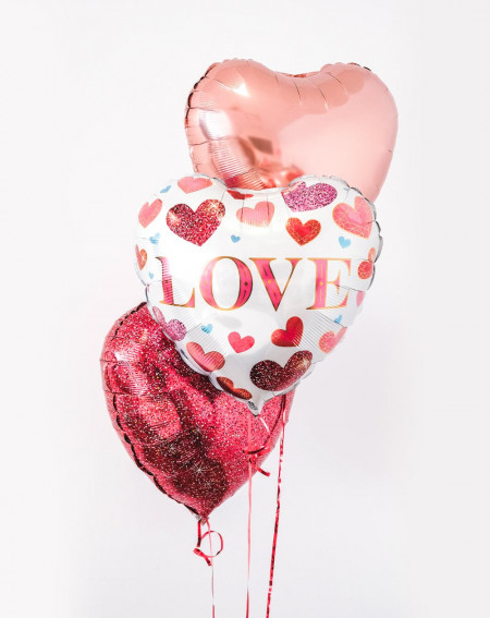 Balloon Bouquet Love with helium in a box