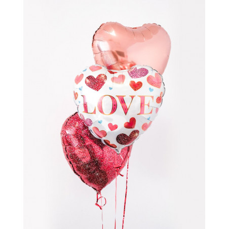 Balloon Bouquet Love with helium in a box