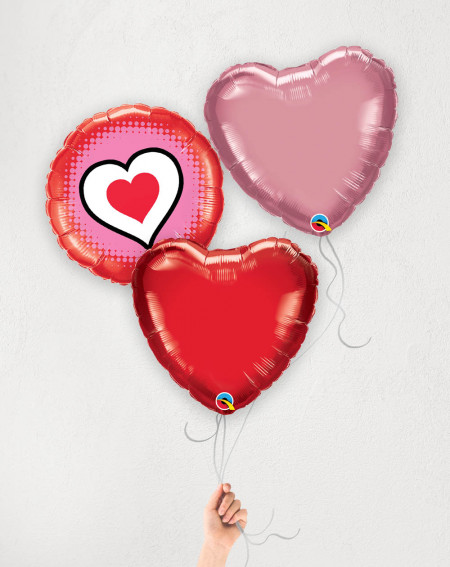 Balloon Bouquet Red Love - Agapics