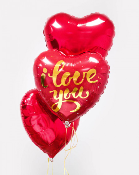 Balloon Bouquet Love You with helium in a box