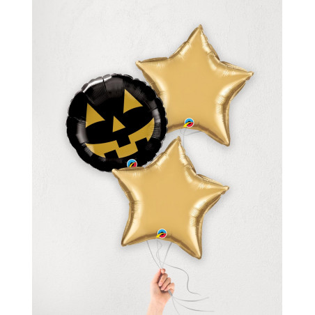 Õhupallibukett Halloween heeliumiga karbis