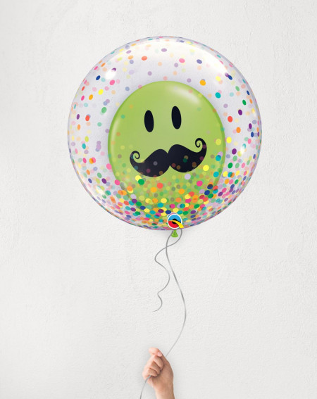 Balloons Mustache Green