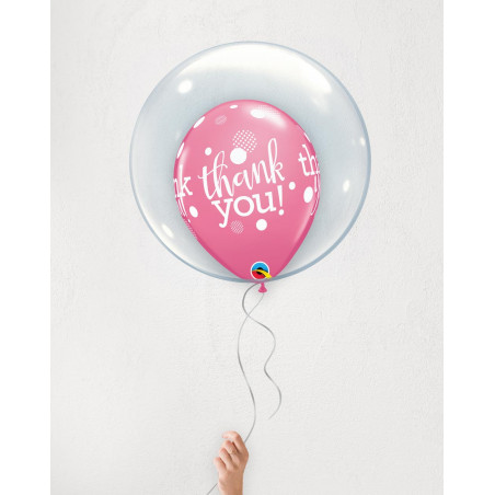 Balloons Thank You Pink