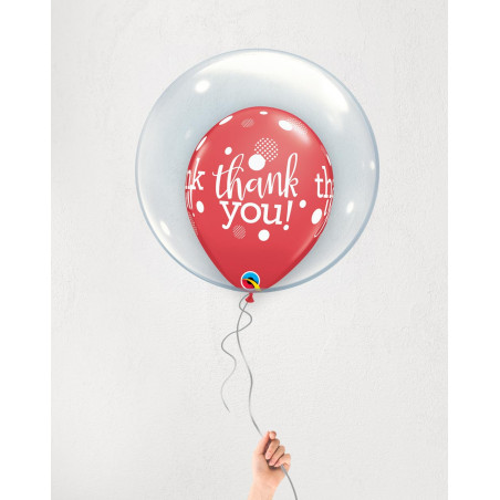 Balloons Thank You Red