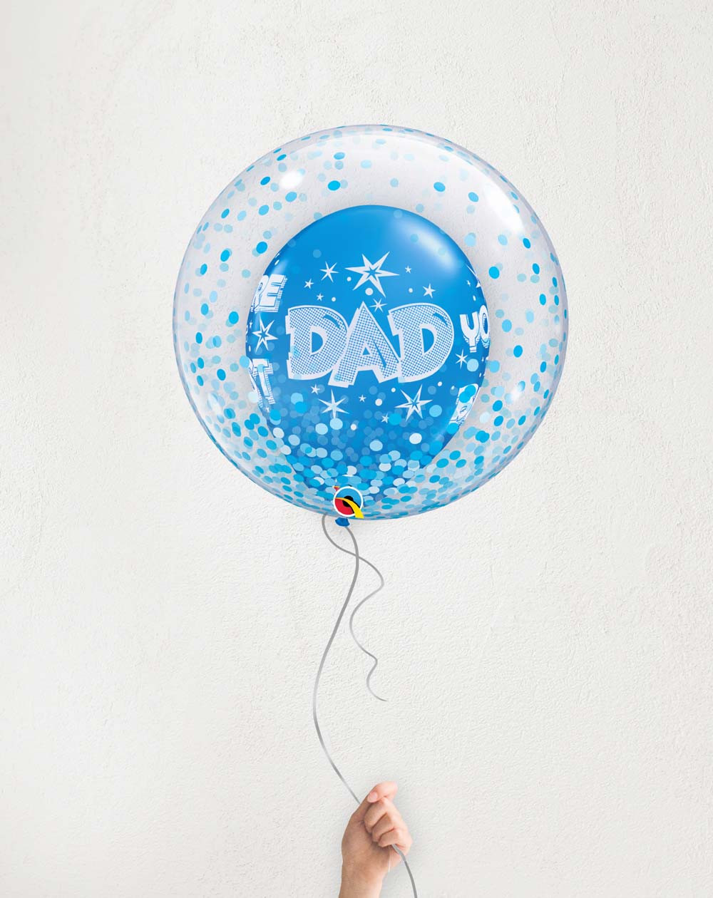 Balloons Best DAD light blue