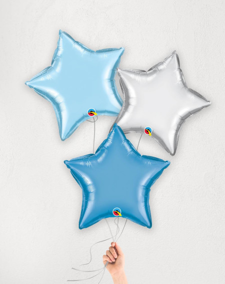 Balloon Bouquet Stars Blue - Agapics