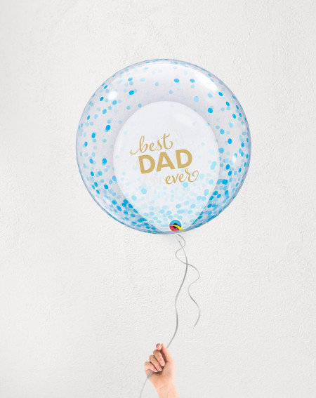 Balloons Best DAD Blue Dots