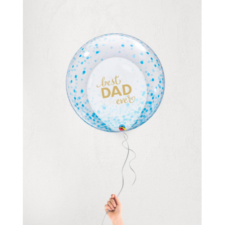 Balloons Best DAD Blue Dots