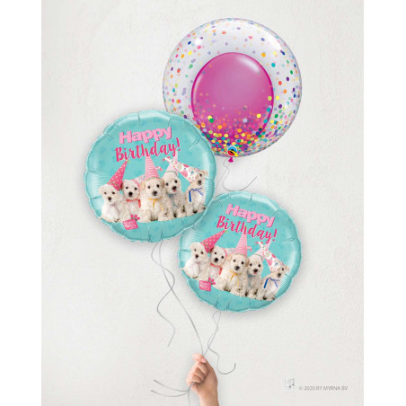 Big Balloon bouquet Birthday dogs