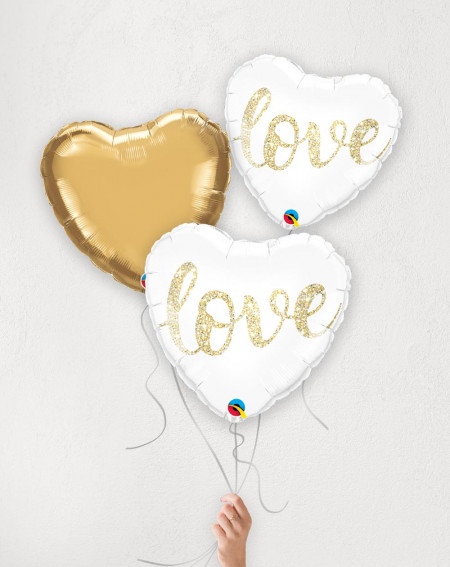 Balloon bouquet Love with helium in a box