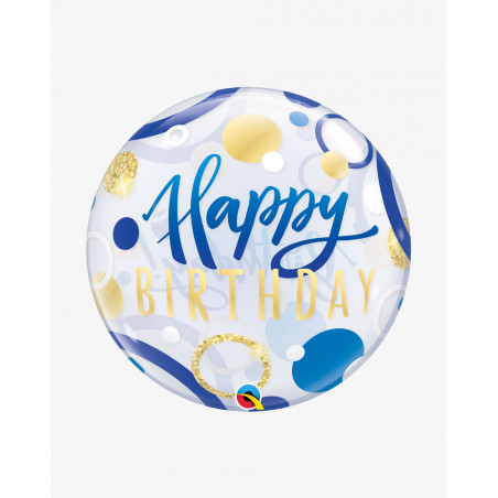 Õhupall Sinine ja kuldne sünnipäev