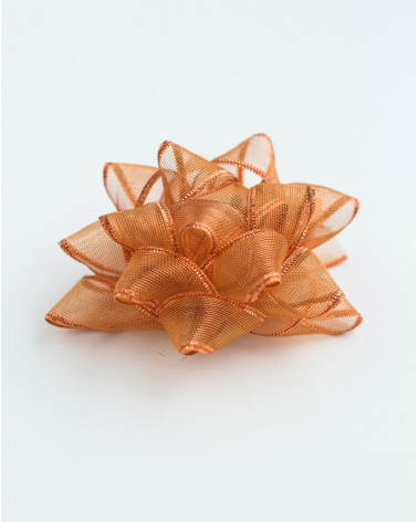 Big Rosette Bronze Fabric - Agapics