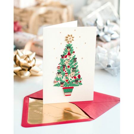 Hallmark Christmas Card Decorated Tree - Agapics