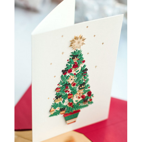 Hallmark Christmas Card Decorated Tree - Agapics