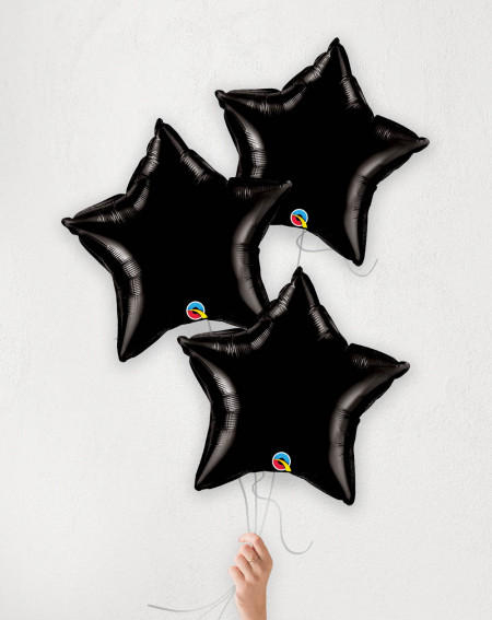 Balloon Bouquet Black with helium in a box