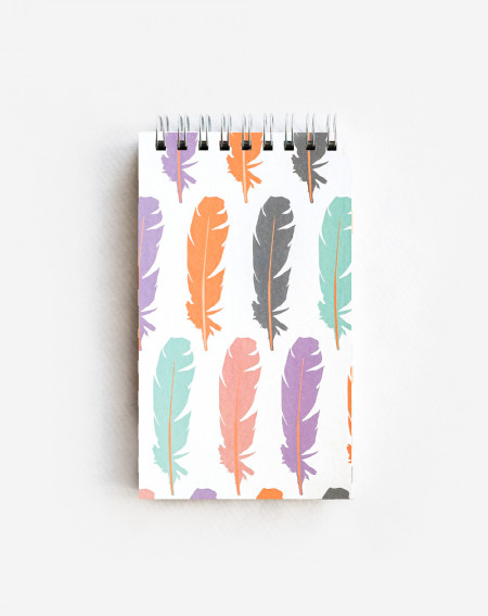 Notebook Feathers Mini ruled