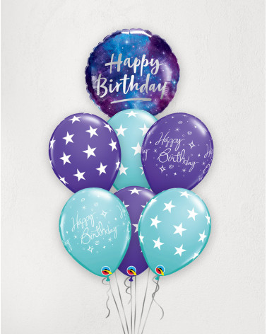 Big Helium Balloons Space Birthday - Agapics