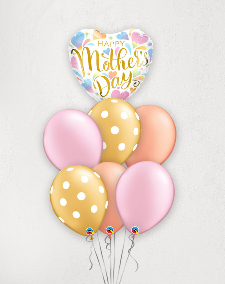 Big Balloon Bouquet Happy Mom with helium