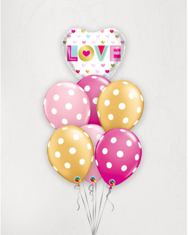 Big Balloon Bouquet Love with helium