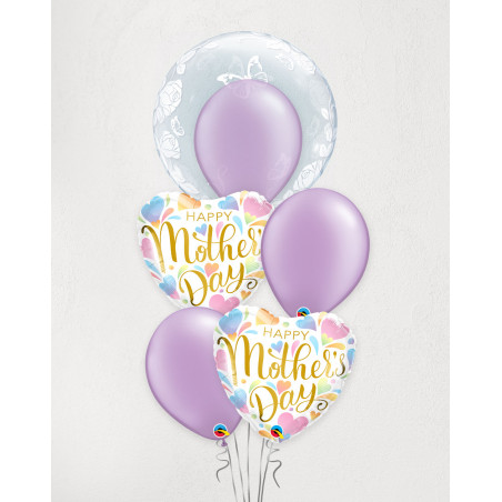 Big Balloon Bouquet Mom's Lilac