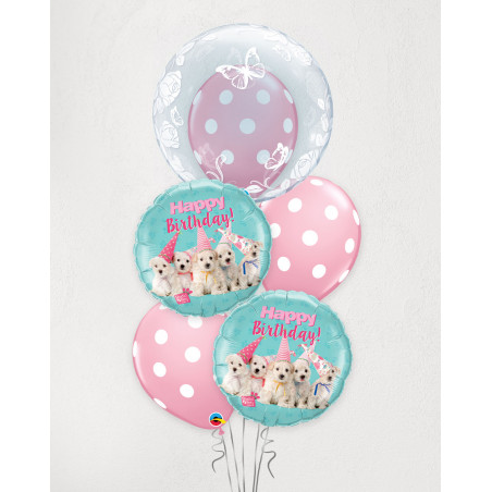 Big Balloon Bouquet Puppies