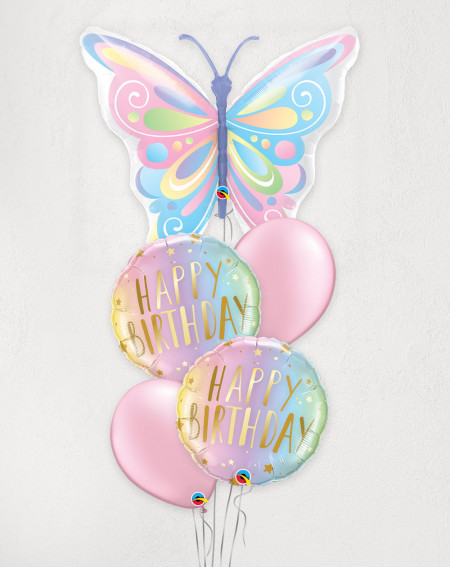 Big Balloon Bouquet Butterfly wish