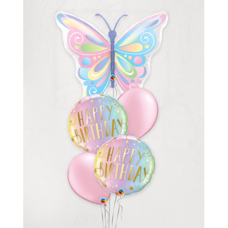 Big Balloon Bouquet Butterfly wish