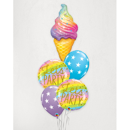 Big Balloon Bouquet Ice Cream - Agapics