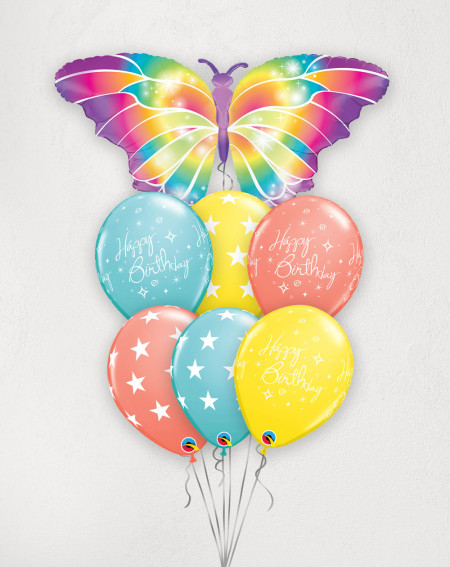 Big Balloon Bouquet Sunny Butterfly