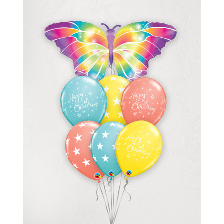 Suur Õhupallibukett Päikseline liblikas